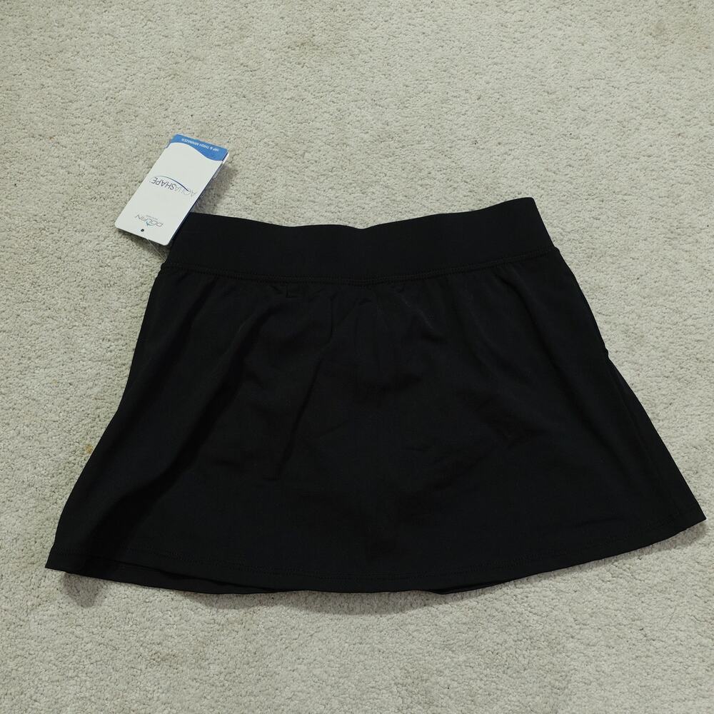 NWT Dolfin Womens Aqua Shape A-Line Skort Elastic Waist Tennis Black Size S - Picture 2 of 9